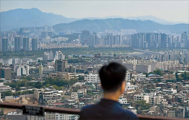 서울 지역 아파트 광경. [연합]