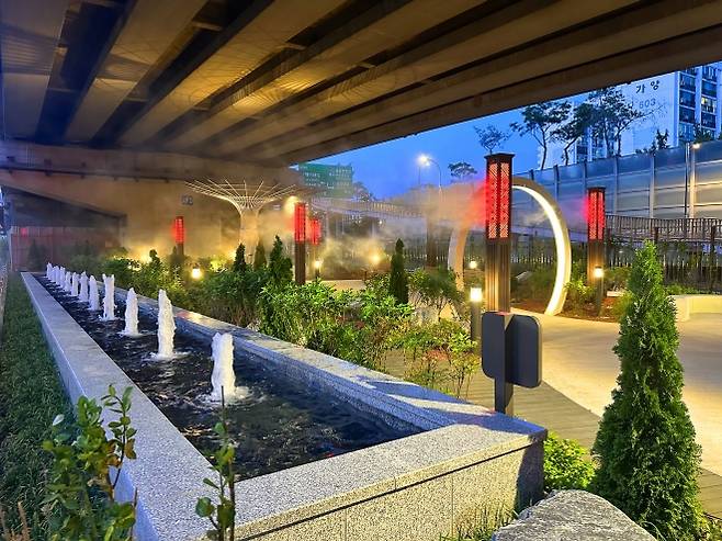 서울 강서구에 설치된 구조물 녹화 공간. 서울시 제공