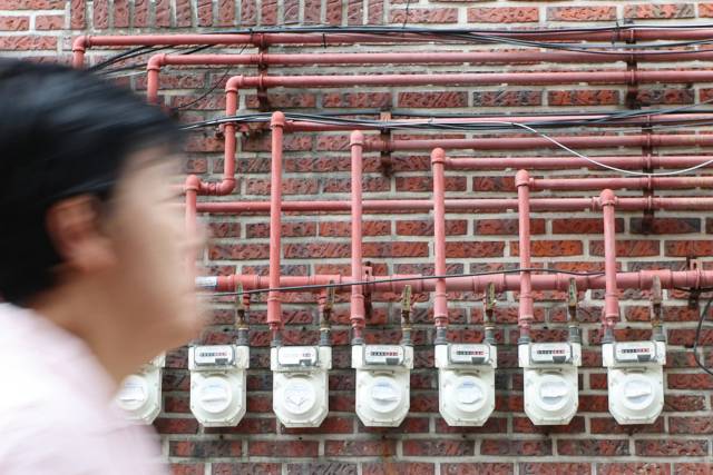 서울 시내 가스계량기 모습. 연합뉴스