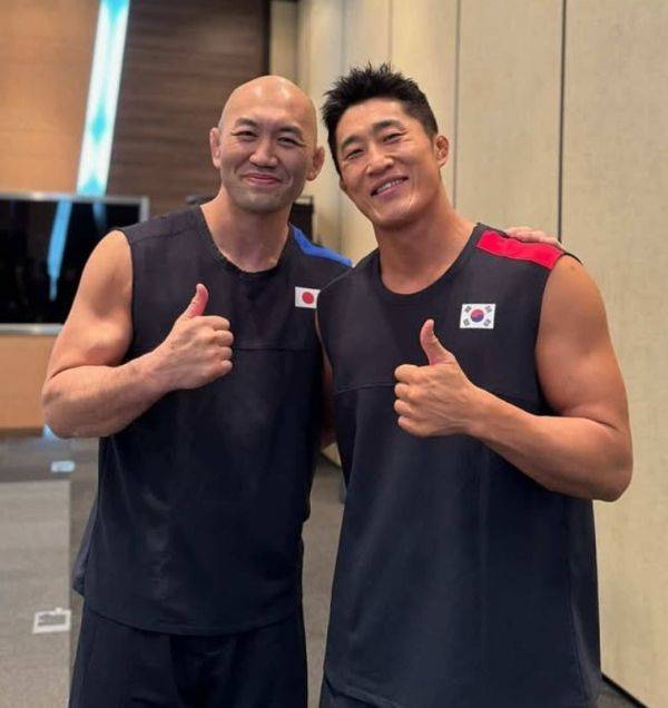 오카미 유신, 김동현 / 사진=오카미 유신 SNS