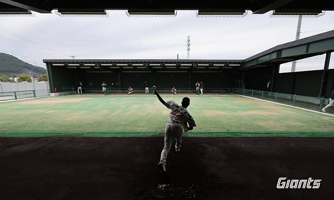 롯데 미야자키 마무리 캠프에서 훈련하는 선수단 [롯데 자이언츠 제공. 재판매 및 DB 금지]