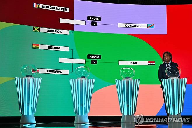 2026 북중미 월드컵 대륙간 PO 대진 추첨 [AFP=연합뉴스]