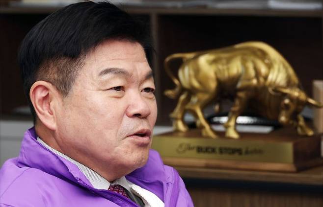 이필형 동대문구청장이 19일 오후 서울 동대문구 동대문구청에서 데일리안과 인터뷰를 하고 있다. ⓒ데일리안 홍금표 기자