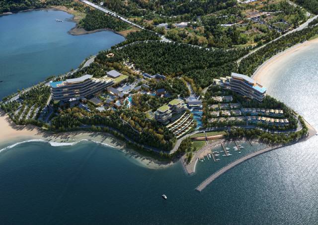 ▲ 고성군이 대규모 민자로 추진하는 화진포 국제휴양관광지 조성사업도 해양누리길 조성으로 탄력을 받을 전망이다.