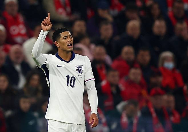 주드 벨링엄이 지난 17일 알바니아전에 출전하고 있다. 로이터