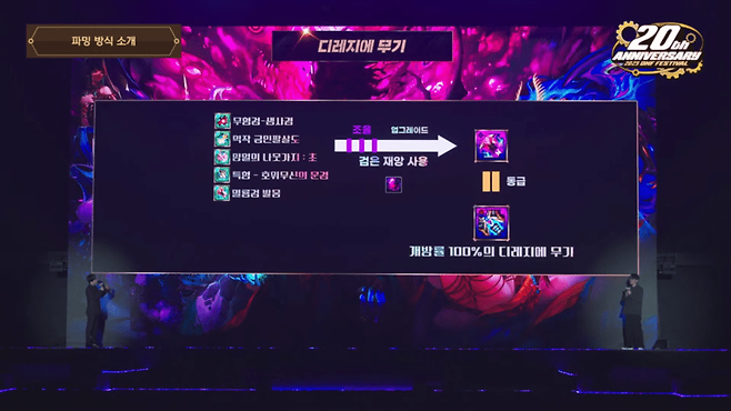 태초 레거시 무기를 디레지에 무기로 업그레이드할 수 있다 (사진=던전앤파이터 유튜브)