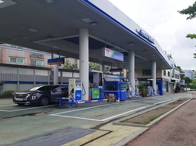 서울 양천구 목동에 위치한 HD현대오일뱅크 양천 주유소. /코람코라이프인프라리츠 홈페이지 캡처