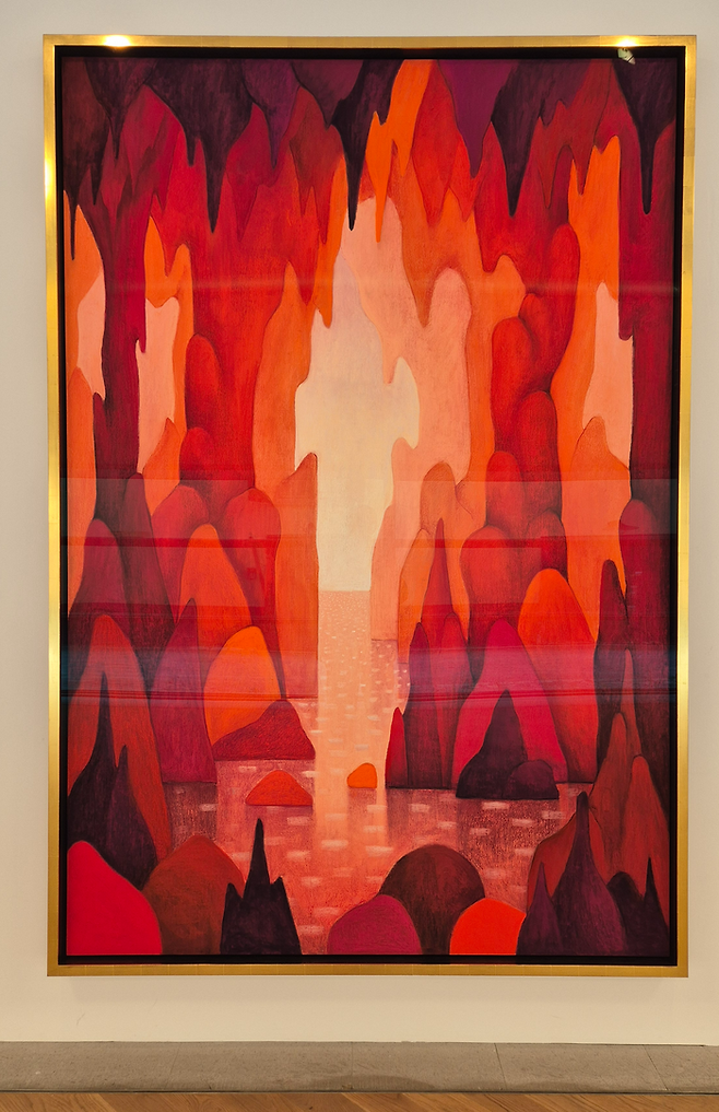 니콜라스 파티의 붉은 산수화 ©김슬기