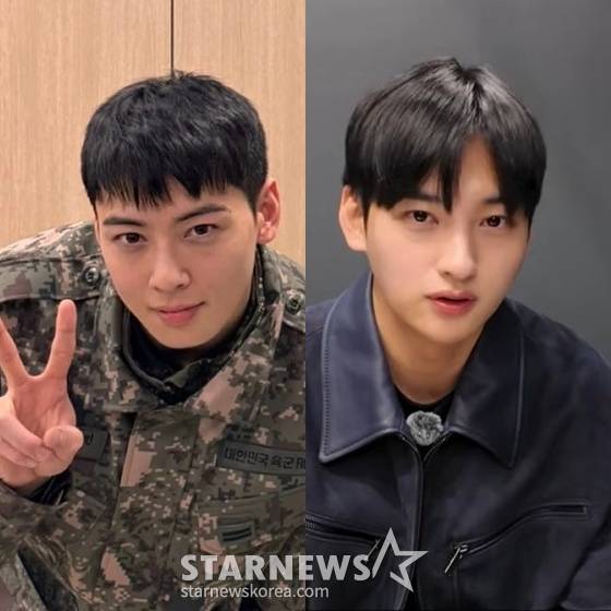 왼쪽부터 차은우, 이동휘 형제 /사진=SNS, 유튜브 채널 '세바시 강연' 각 캡처