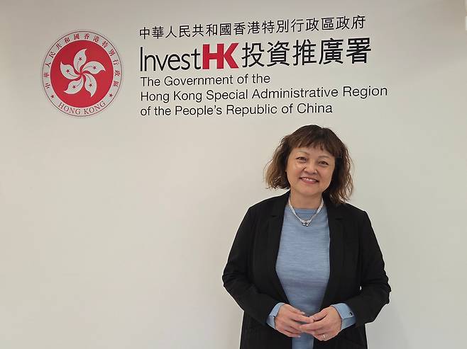제인 찬(Jayne Chan) 홍콩투자청 스타트업 총괄 책임자가 지난 14일(현지 시각) 홍콩투자청에서 조선비즈와 인터뷰를 하고 있다. /김정은 기자