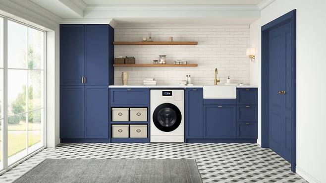 미국 주택 구조에 특화된 벤트 타입 '비스포크 AI 콤보' 세탁건조기 라이프스타일 이미지 ⓒ삼성전자