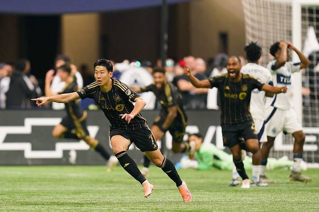 손흥민이 밴쿠버전에서 득점한 후 기뻐하는 모습. 사진=게티이미지/AFP 연합뉴스