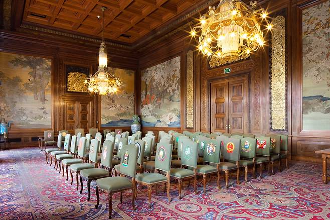 네덜란드 헤이그 평화궁 내 재패니즈룸. /평화궁 홈페이지 캡처