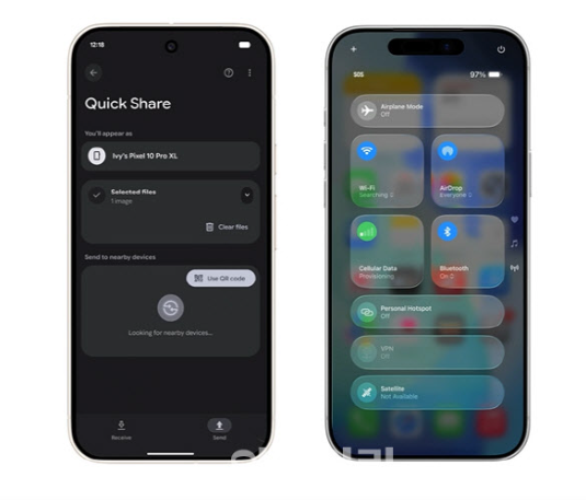 구글이 퀵셰어 기능을 개선해 애플 에어드롭을 지원할 전망이다. 사진=구글