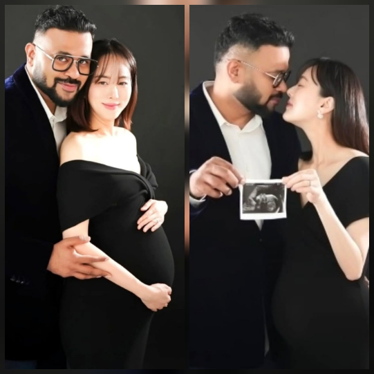 인도 출신 방송인 럭키(47)가 결혼 두 달 만에 아내의 만삭 D라인을 공개하며 뜨거운 관심을 받고 있다. 사진=럭키 SNS