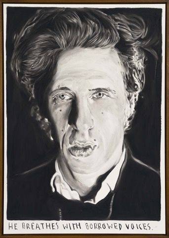 Rinus Van de Velde_2025_He breathes with borrowed voices._charcoal on canvas_120x85cm_Courtesy of Gallery Baton *재판매 및 DB 금지