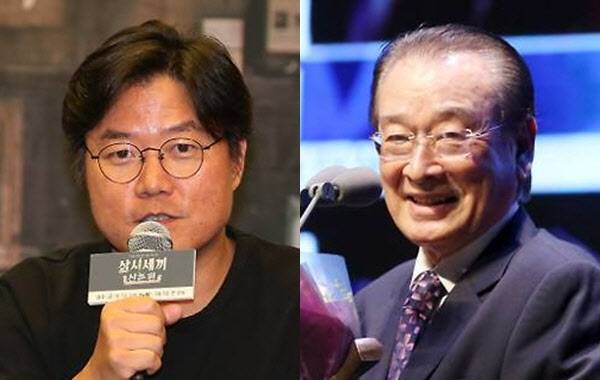 나영석(왼쪽)과 이순재(사진=이데일리 DB)
