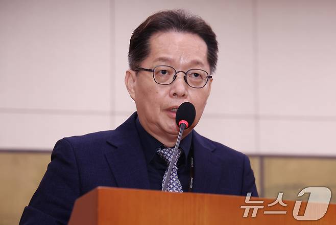 이은우 전 한국정책방송원(KTV) 원장이. 2024.10.15/뉴스1 ⓒ News1 김민지 기자