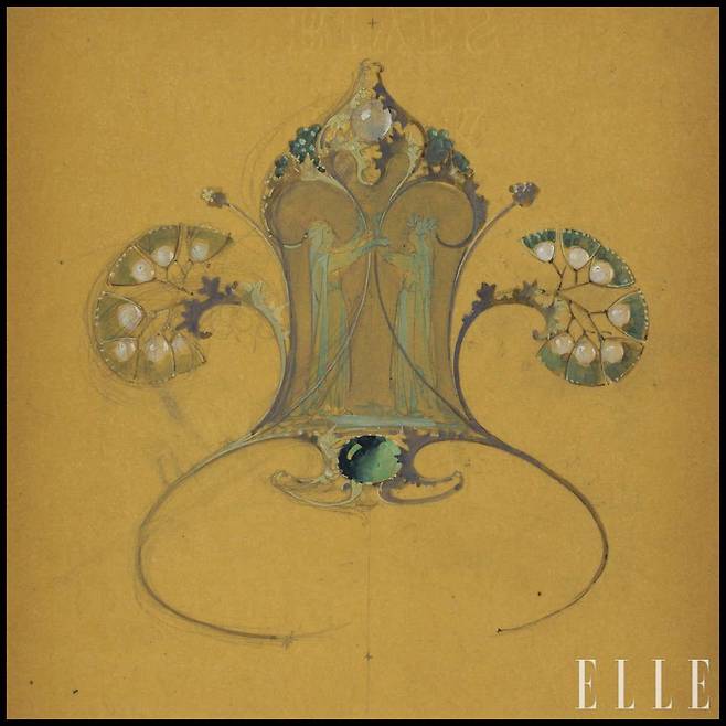 1900년작 다이아뎀 드로잉.