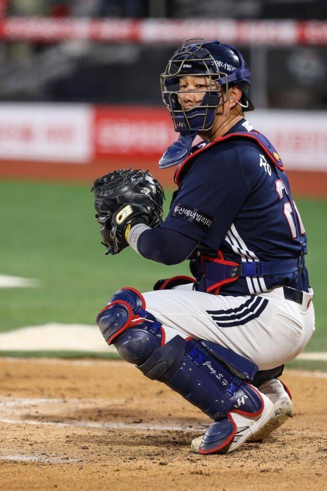 두산 베어스 시절 장승현./두산 베어스