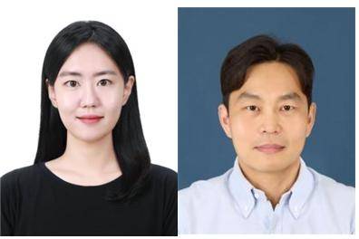 KBSI 백지영 (왼쪽)기술원과 최창민 박사.[KBSI 제공]