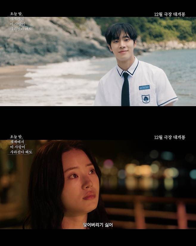 ‘오늘 밤, 세계에서 이 사랑이 사라진다 해도’ 갈무리.