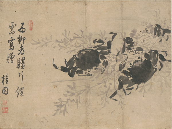 단원 김홍도 作 해도(蟹圖·국립중앙박물관 소장). /인천시립박물관 제공