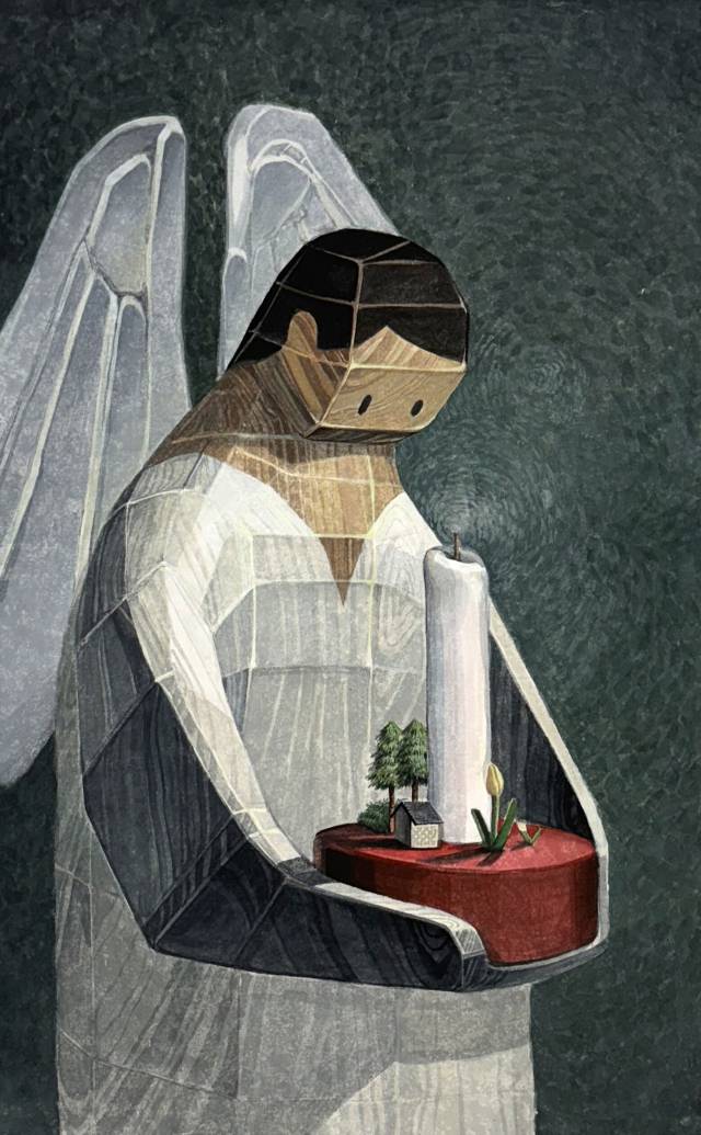 제1회 해석 미술 장학생 선발전에서 우수상을 수상한 노승하 작가의 '눈에 보이지 않는 것과 보이는 것과 보이지 않는 것'(2025). 해석장학문화재단 제공