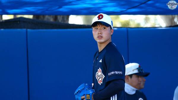 2025 스프링캠프 당시 홍민규. (사진=두산)