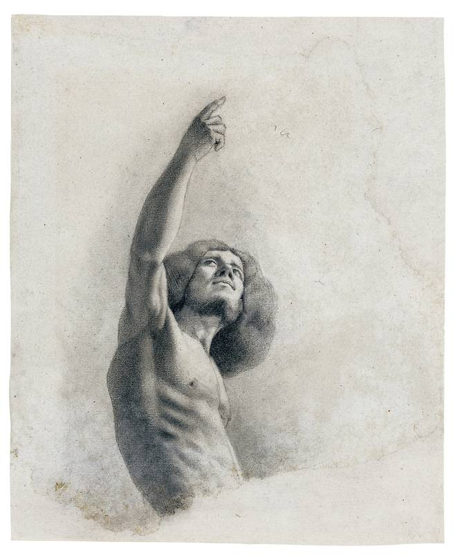 귀스타브 쿠르베, 팔을 들어 올린 남자, Image © The Metropolitan Museum of Art