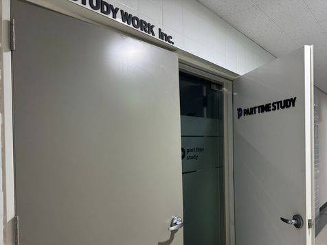 비어 있는 '파트타임스터디' 운영사 스터디워크 사무실. 〈촬영=조유리 수습기자〉