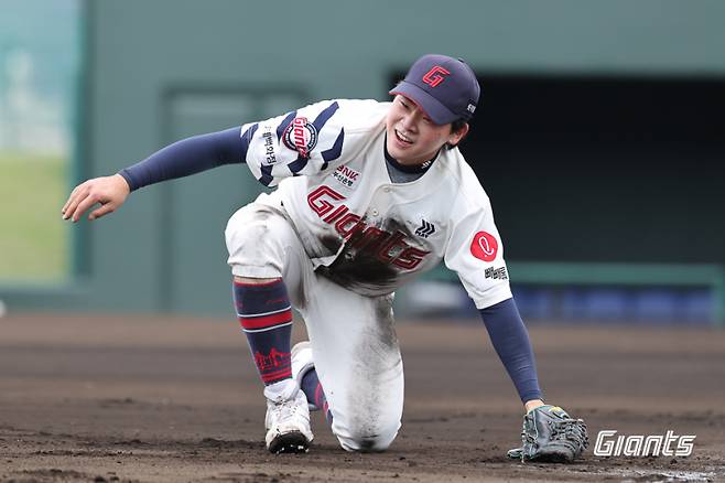 2025 일구상 '의지노력상' 수상자로 선정된 롯데 자이언츠 박찬형. 사진=롯데 자이언츠