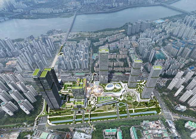 서울 서초구 서울고속버스터미널 남측 조감도. 서울시 제공