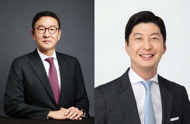 허용수(왼쪽) GS에너비 대표이사 부회장과 허세홍 GS칼텍스 대표이사 부회장. [GS 제공]