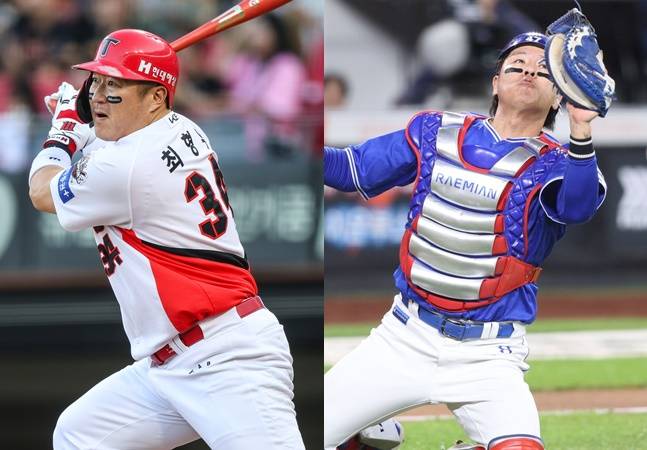 최형우(왼쪽)와 강민호. /사진=KIA 타이거즈, 삼성 라이온즈 재공
