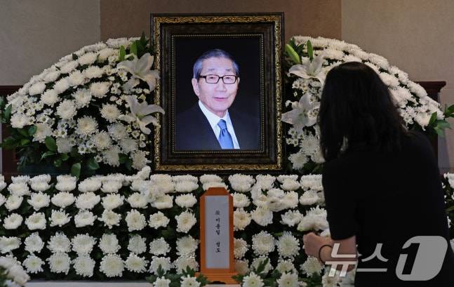 이용일 전 KBO 총재 직무대행의 빈소. /사진=뉴스1