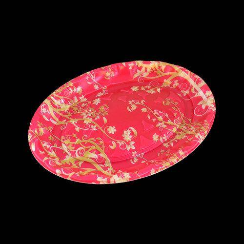 시중에서 파는 회배달용기 스티로폼 접시. 색깔 있는 스티로폼 접시는 재생원료의 가치를 떨어뜨리기 때문에 재활용 업체에서 기피한다. 온라인 자료 캡처