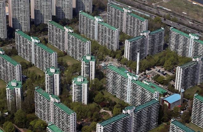 서울 송파구 잠실동 '주공아파트 5단지' 사진=연합뉴스