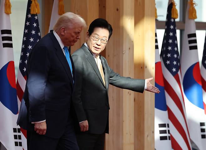 10월29일 이재명 대통령과 도널드 트럼프 미국 대통령이 경주박물관에서 정상회담을 했다. ⓒ대통령실사진기자단