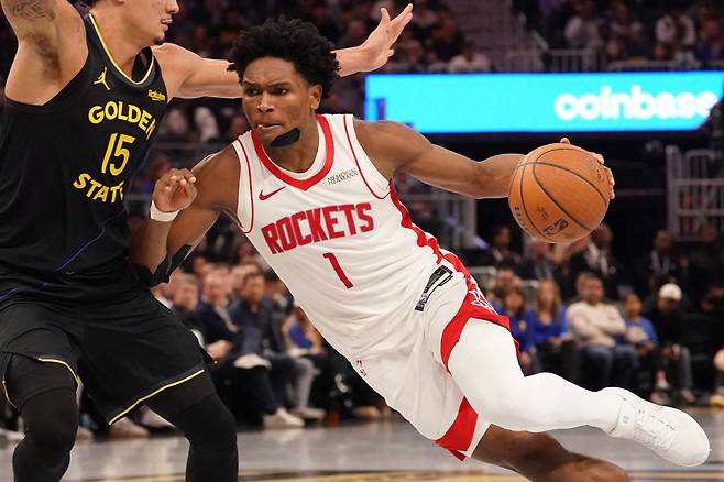 돌파하는 아멘 톰슨.     샌프란시스코 | Imagn Images연합뉴스