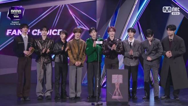 제로베이스원/ 사진='2025 마마 어워즈' 캡처