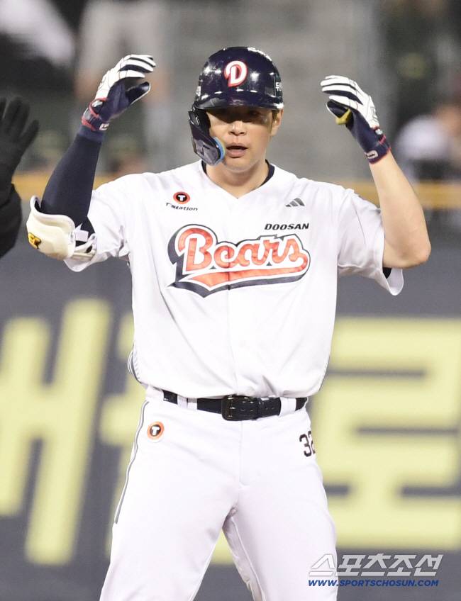 두산 시절 김재환. 스포츠조선DB