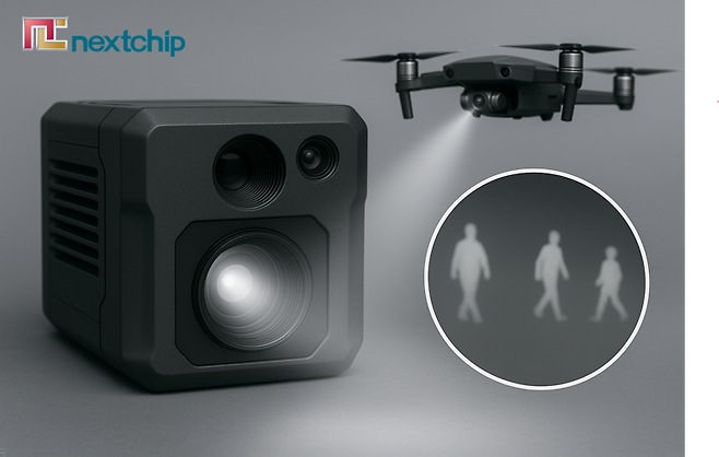 넥스트칩 열화상 프로세서를 방산에 적용한 이미지. 넥스트칩 제공