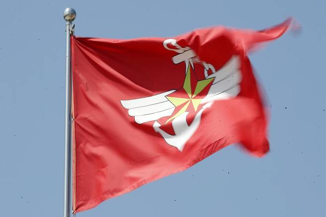 서울 용산구 전쟁기념관 국방부 깃발. 뉴스1