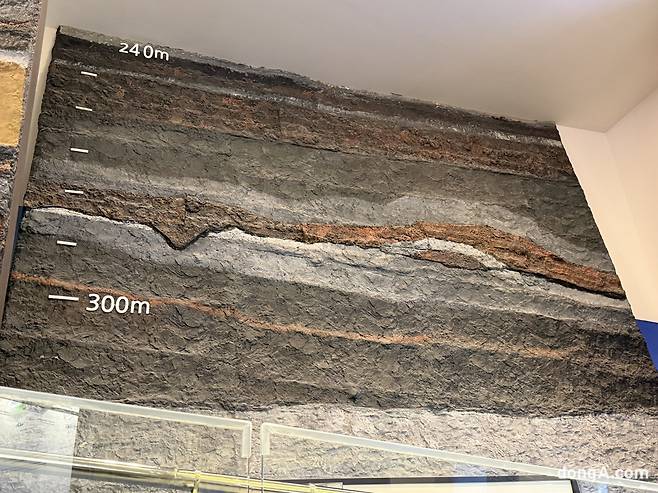 제주 삼다수가 정화되는 지질층.