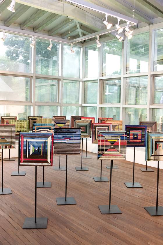 ‘구운 그림-마스크’. 김정훈 기자