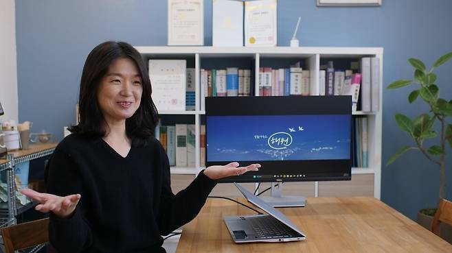 선아름 법률사무소 해원 대표 변호사가 시사저널과 인터뷰하고 있다. ⓒ선아름 변호사 제공