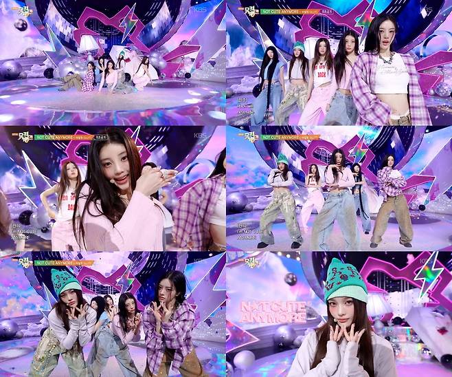 KBS2 ‘뮤직뱅크’ 아일릿 ‘NOT CUTE ANYMORE’ 무대 캡처