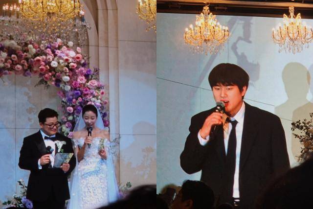 윤정수 원진서 부부 축가를 부른 가수 이무진. 유수경 기자