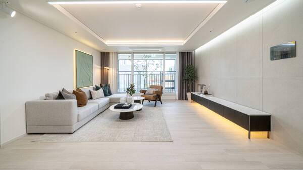 남양주왕숙 B-17블록 거실 모습. LH 경기북부지역본부 제공